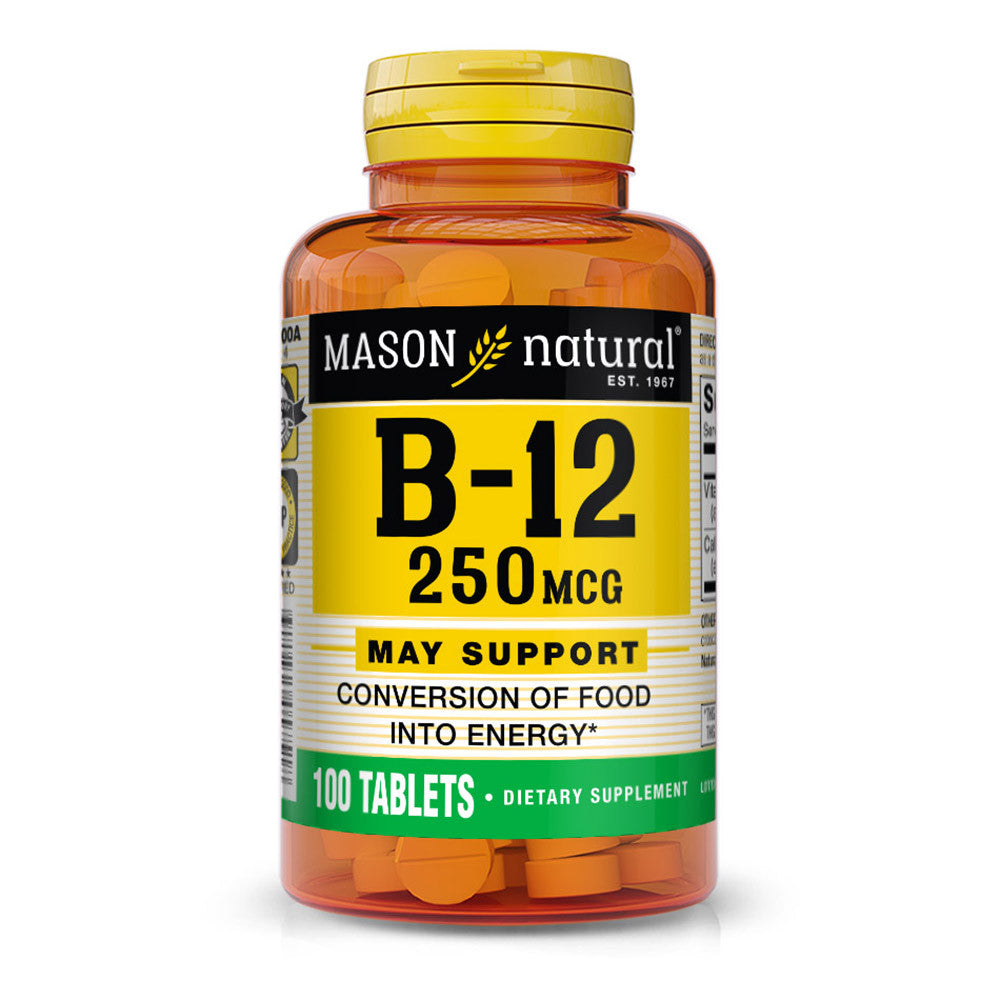 Mason Naturals Vitamin B-12 250 Mcg Tablets - 100 Ea